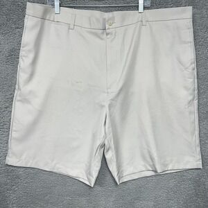 NOS Ben Hogan Shorts Men's 46 X‎ 10 Khaki Golf Performance Flat Front Chino VTG